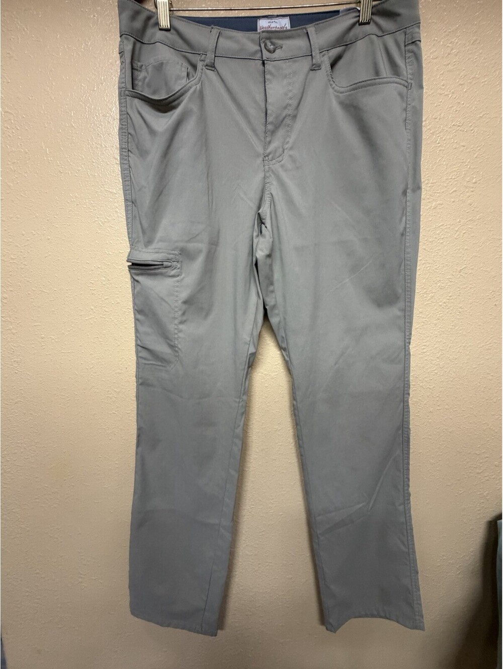 Weatherproof Vintage Original Men's Pants Beige Khaki 34x32 Stretch Casual